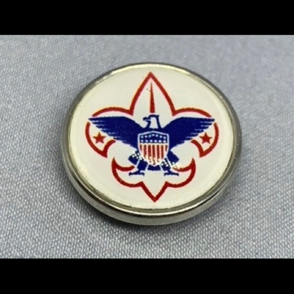 Boy Scout Snap Button Charm